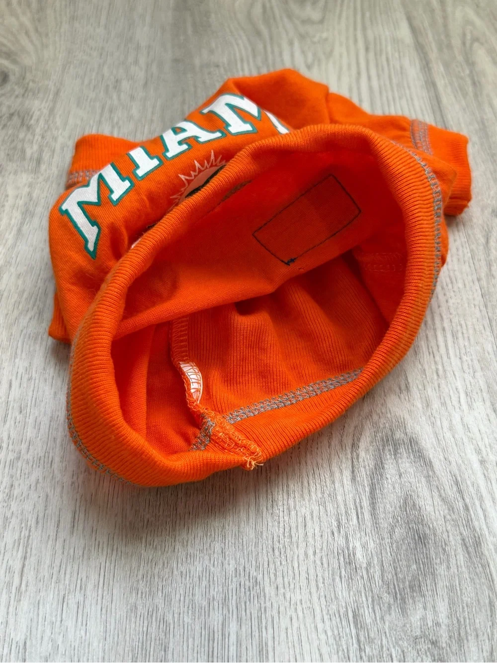 Miami Dolphins - NFL Orange Pet/Puppy Dog Shirt with Team Logo - size XS